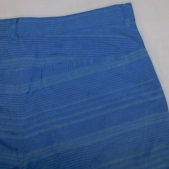 PGA TOUR Mens 36 x 9 Two Tone Blue Striped performance golf Shorts - Picture 8 of 9